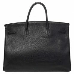 Hermes Noir Fjord Leather Gold Plated Birkin 40 Bag For Women -Deals Hermes Store luxury women hermes used handbags p485304 1629953761 009