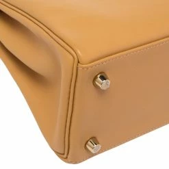 Hermes Curry Swift Leather Gold Plated Kelly Retourne 25 Bag For Women -Deals Hermes Store luxury women hermes used handbags p485307 004