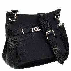 Hermes Black Taurillon Clemence Leather Palladium Plated Jypsiere 34 Bag For Women -Deals Hermes Store luxury women hermes used handbags p485336 013