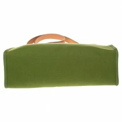 Hermes Apple Green/Natural Canvas And Leather Herbag Zip 31 Bag For Women -Deals Hermes Store luxury women hermes used handbags p487774 002