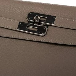 Hermes Gris Tourterelle Togo Leather Palladium Plated Kelly Retourne 35 Bag For Women -Deals Hermes Store luxury women hermes used handbags p488313 008