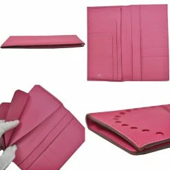 Hermes Pink Chevre Leather Evelyn Wallet For Women -Deals Hermes Store luxury women hermes used handbags p489531 001