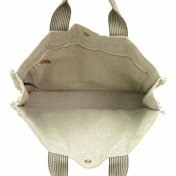 Hermes Natural Toile Canvas Fourre-Tout Tote MM For Women -Deals Hermes Store luxury women hermes used handbags p49145 0014