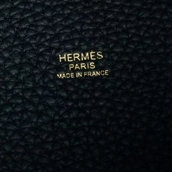 Hermes Black Taurillon Clemence Leather Picotin Lock 22 Bag For Women -Deals Hermes Store luxury women hermes used handbags p492336 011