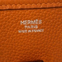 Hermes Orange Togo Leather Evelyne I PM Bag For Women 30 Hermes Orange Togo Leather Evelyne I PM Bag For Women -Deals Hermes Store luxury women hermes used handbags p492393 006