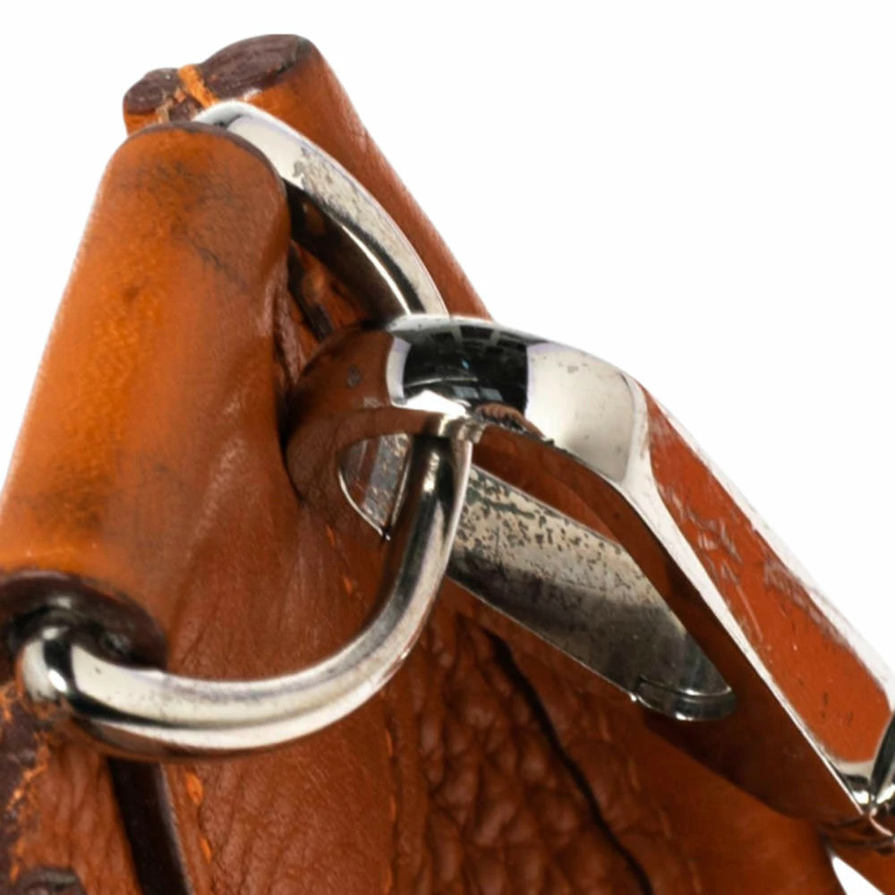 Hermes Orange Togo Leather Evelyne I PM Bag For Women 10 Hermes Orange Togo Leather Evelyne I PM Bag For Women - Image 8