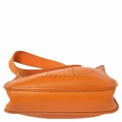 Hermes Orange Togo Leather Evelyne I PM Bag For Women 26 Hermes Orange Togo Leather Evelyne I PM Bag For Women -Deals Hermes Store luxury women hermes used handbags p492393 011