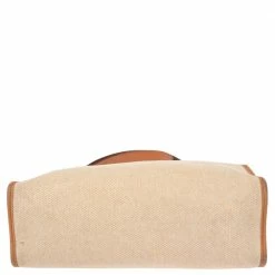 Hermes Natural/Toile Canvas And Leather Herbag Zip 31 Bag For Women -Deals Hermes Store luxury women hermes used handbags p492864 015