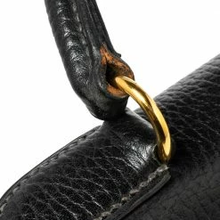 Hermes Black Ardenes Leather Gold Plated Kelly Retourne 32 Bag For Women -Deals Hermes Store luxury women hermes used handbags p495563 014