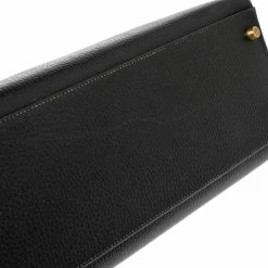 Hermes Black Ardenes Leather Gold Plated Kelly Retourne 32 Bag For Women -Deals Hermes Store luxury women hermes used handbags p495563 016