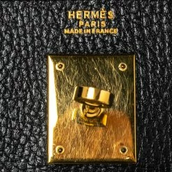 Hermes Black Ardenes Leather Gold Plated Kelly Retourne 32 Bag For Women -Deals Hermes Store luxury women hermes used handbags p495563 022