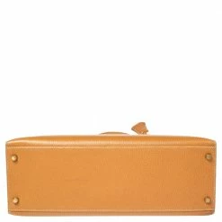 Hermes Naturale Ardenes Leather Gold Plated Kelly Sellier 35 Bag For Women -Deals Hermes Store luxury women hermes used handbags p496586 001