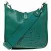 Hermes Menthe Clemence Leather Evelyne III PM Bag For Women