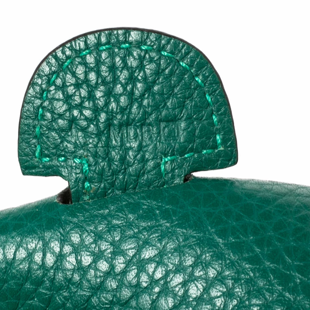 Hermes Menthe Clemence Leather Evelyne III PM Bag For Women 10 Hermes Menthe Clemence Leather Evelyne III PM Bag For Women - Image 8