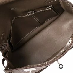 Hermes Etoupe Togo Leather Jypsiere 28 Bag For Women -Deals Hermes Store luxury women hermes used handbags p496675 007