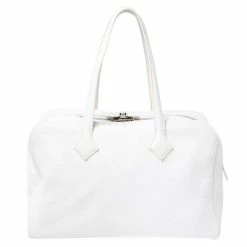 Hermes White Togo Leather Victoria II 35 Bag For Women -Deals Hermes Store luxury women hermes used handbags p497252 011