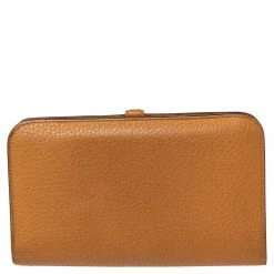 Hermes Gold Clemence Leather Dogon Wallet For Women -Deals Hermes Store luxury women hermes used handbags p497274 008