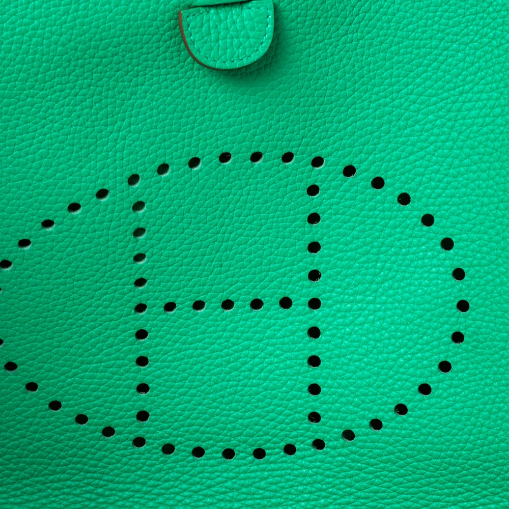 Hermes Bamboo Clemence Leather Evelyne III PM Bag For Women 7 Hermes Bamboo Clemence Leather Evelyne III PM Bag For Women - Image 5