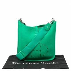 Hermes Bamboo Clemence Leather Evelyne III PM Bag For Women 25 Hermes Bamboo Clemence Leather Evelyne III PM Bag For Women -Deals Hermes Store luxury women hermes used handbags p497974 011