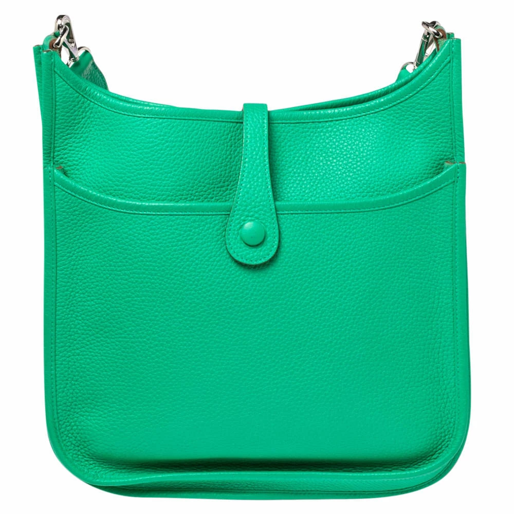 Hermes Bamboo Clemence Leather Evelyne III PM Bag For Women 6 Hermes Bamboo Clemence Leather Evelyne III PM Bag For Women - Image 4