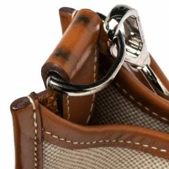 Hermes Beige/Gold Canvas And Swift Leather Evelyne I PM Bag For Women -Deals Hermes Store luxury women hermes used handbags p497982 007