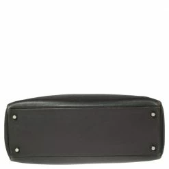 Hermes Ardoise Evercolor Leather Palladium Finished Kelly Retourne 35 Bag For Women -Deals Hermes Store luxury women hermes used handbags p497997 003