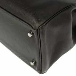 Hermes Ardoise Evercolor Leather Palladium Finished Kelly Retourne 35 Bag For Women -Deals Hermes Store luxury women hermes used handbags p497997 006