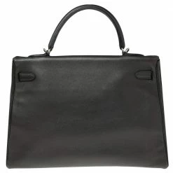 Hermes Ardoise Evercolor Leather Palladium Finished Kelly Retourne 35 Bag For Women -Deals Hermes Store luxury women hermes used handbags p497997 010