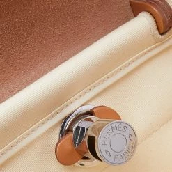 Hermes Beige/Tan Canvas And Leather Herbag Zip 31 Bag For Women -Deals Hermes Store luxury women hermes used handbags p498193 005