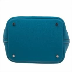 Hermes Azure Clemence Leather Picotin MM Bag For Women -Deals Hermes Store luxury women hermes used handbags p49879 005