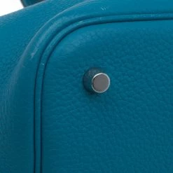 Hermes Azure Clemence Leather Picotin MM Bag For Women -Deals Hermes Store luxury women hermes used handbags p49879 014