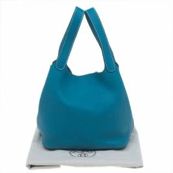 Hermes Azure Clemence Leather Picotin MM Bag For Women -Deals Hermes Store luxury women hermes used handbags p49879 018