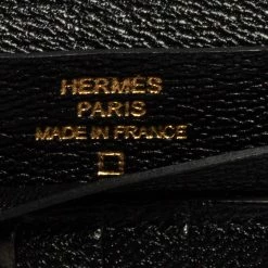 Hermes Noir Alligator Bearn Compact Wallet For Women 23 Hermes Noir Alligator Bearn Compact Wallet For Women -Deals Hermes Store luxury women hermes used handbags p499552 007