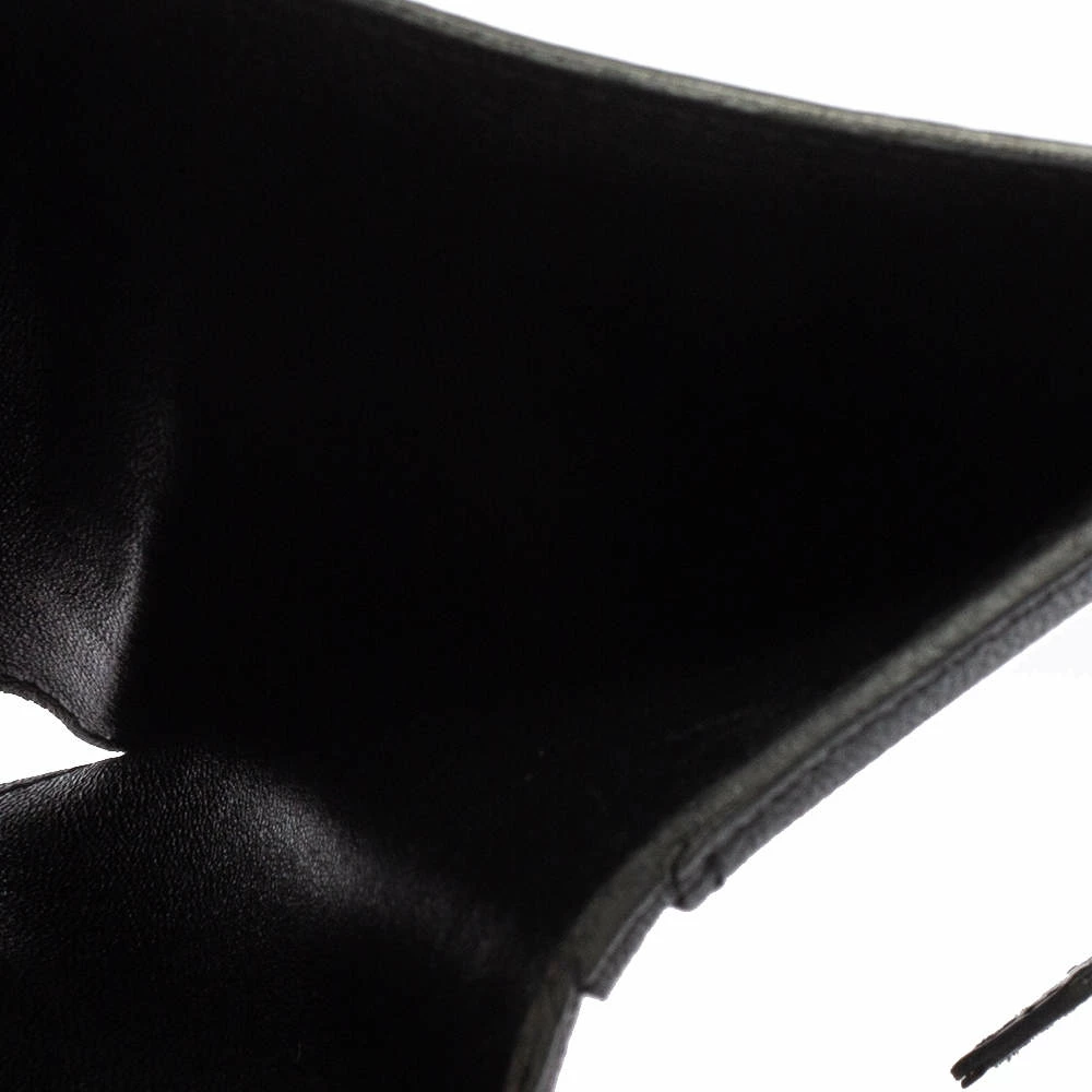 Hermes Noir Alligator Bearn Compact Wallet For Women 10 Hermes Noir Alligator Bearn Compact Wallet For Women - Image 8