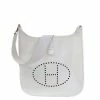 Hermes White Epsom Leather Evelyne I PM Messenger Bag For Women