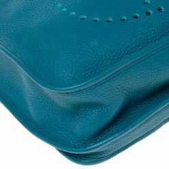 Hermes Bleu Izmir Taurillon Clemence Leather Evelyne III GM Bag For Women -Deals Hermes Store luxury women hermes used handbags p499999 009