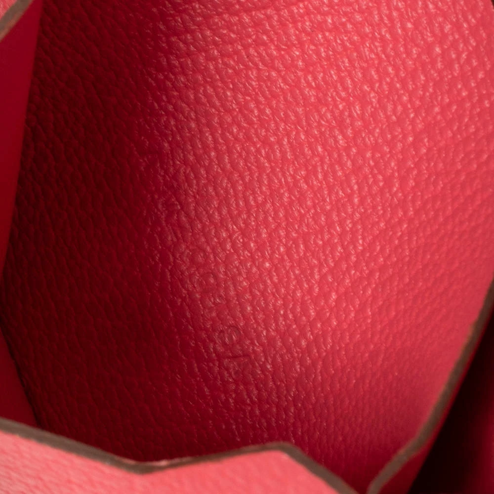 Hermes Rose Lipstick Evercolor Leather Bearn Card Holder For Women 10 Hermes Rose Lipstick Evercolor Leather Bearn Card Holder For Women - Image 8