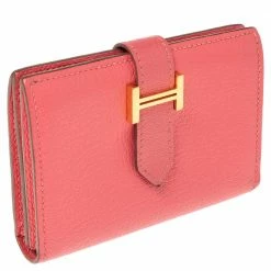 Hermes Rose Lipstick Evercolor Leather Bearn Card Holder For Women 16 Hermes Rose Lipstick Evercolor Leather Bearn Card Holder For Women -Deals Hermes Store luxury women hermes used handbags p500310 008