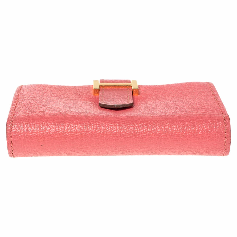Hermes Rose Lipstick Evercolor Leather Bearn Card Holder For Women 8 Hermes Rose Lipstick Evercolor Leather Bearn Card Holder For Women - Image 6