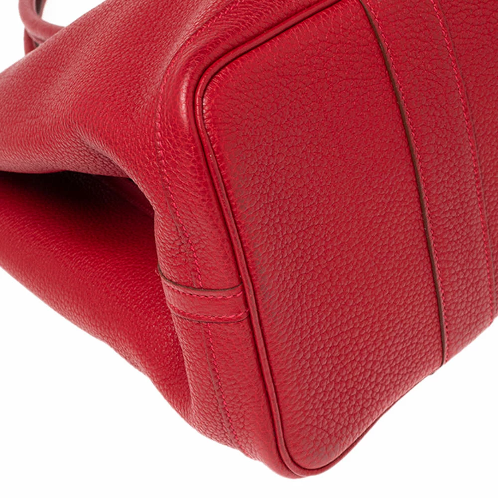 Hermes Rouge Piment Negonda Leather Garden Party 36 Bag For Women 12 Hermes Rouge Piment Negonda Leather Garden Party 36 Bag For Women - Image 10