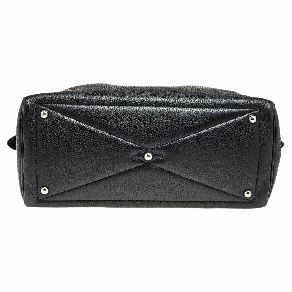 Hermes Black Clemence Leather Victoria II Fourre Tout 35 Bag For Women 8 Hermes Black Clemence Leather Victoria II Fourre Tout 35 Bag For Women - Image 6