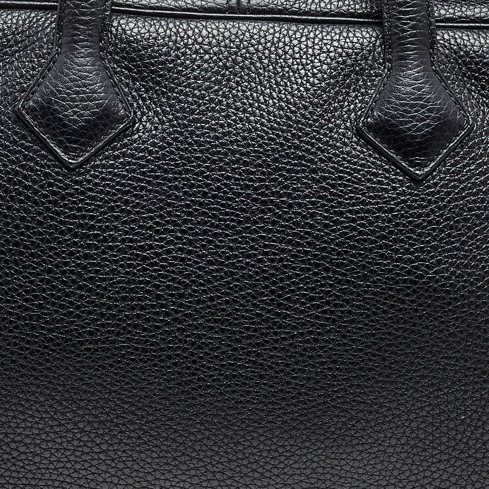 Hermes Black Clemence Leather Victoria II Fourre Tout 35 Bag For Women 7 Hermes Black Clemence Leather Victoria II Fourre Tout 35 Bag For Women - Image 5