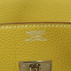 Hermes Yellow Clemence Leather Palladium Hardware Birkin 30 Bag For Women -Deals Hermes Store luxury women hermes used handbags p502955 001
