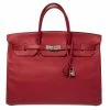 Hermes Rouge Vif Taurillon Clemence Leather Palladium Plated Birkin 40 Bag For Women 2 Hermes Rouge Vif Taurillon Clemence Leather Palladium Plated Birkin 40 Bag For Women -Deals Hermes Store luxury women hermes used handbags p503908 016