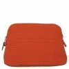 Hermes Orange Feu Canvas Bolide Mini Travel Case For Women -Deals Hermes Store luxury women hermes used handbags p504702 008