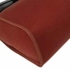 Hermes Noir/Rouge H Canvas And Leather Herbag Zip 31 Bag For Women -Deals Hermes Store luxury women hermes used handbags p504752 014