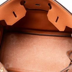 Hermes Orange Togo Leather Gold Plated Birkin 35 Bag For Women -Deals Hermes Store luxury women hermes used handbags p504780 012