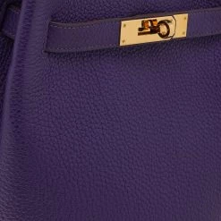 Hermes Ultraviolet Togo Leather So Kelly 22 Bag For Women -Deals Hermes Store luxury women hermes used handbags p504913 008
