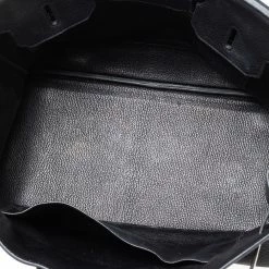 Hermes Noir Taurillon Clemence Leather Palladium Plated Birkin 35 Bag For Women -Deals Hermes Store luxury women hermes used handbags p505532 001