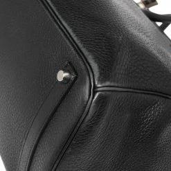 Hermes Noir Taurillon Clemence Leather Palladium Plated Birkin 35 Bag For Women -Deals Hermes Store luxury women hermes used handbags p505532 005